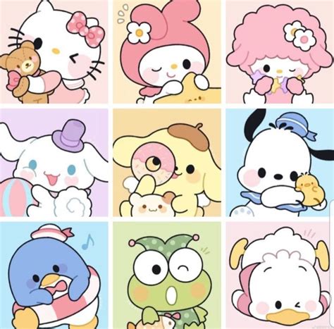 Random Fun Kawaii Sanrio Stickers, Hello Kitty and Friends | Walpaper ...