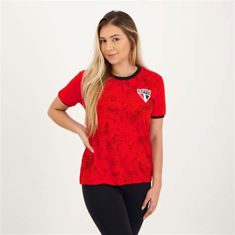 São Paulo Building Women Red Shirt - FutFanatics