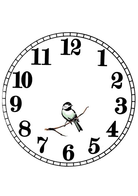 Image result for Clock Pattern Printable