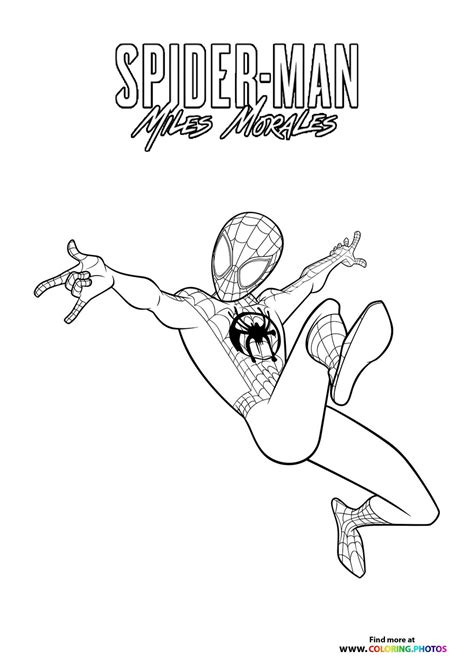 Miles Morales Desenho Para Colorir Homem Aranha No Aranhaverso