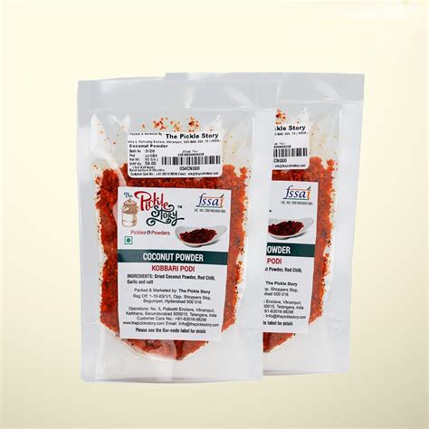 The Pickle Story - Coconut Podi - Kobbari Karam 100 Grams - Authentic ...