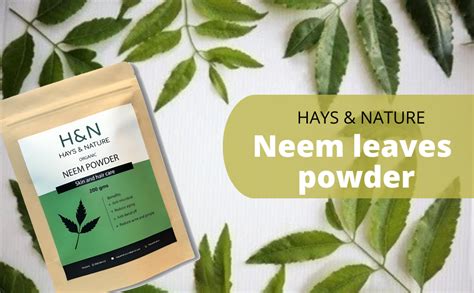 Hays & Nature Neem Powder - 100% Natural Neem Powder for Face Pack ...