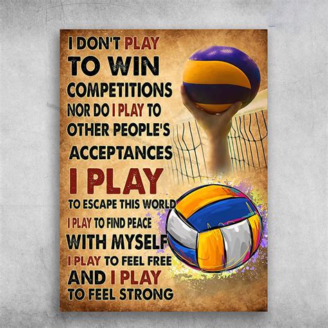 Homemade Volleyball Posters