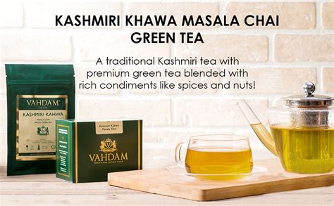 VAHDAM Kashmiri Kahwa Loose Tea Leaves 100gms (50 Cups) | 100% Natural ...