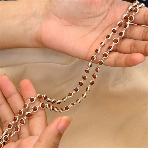 Shop Authentic Rudraksha Silver Chains – Tarakesh Collection