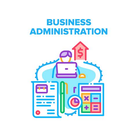Business Administration Job Vector Concept Color 17370885 Vector Art at Vecteezy
