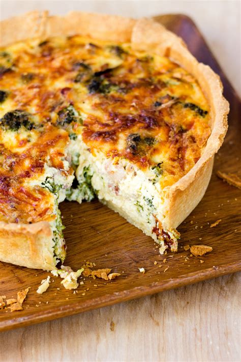 Deep dish broccoli bacon quiche – Artofit