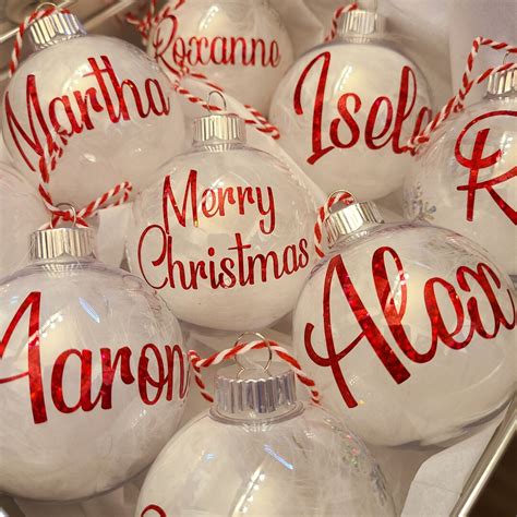 Personalized Glitter Christmas Ornament: Custom Name, Snowflake Decor ...