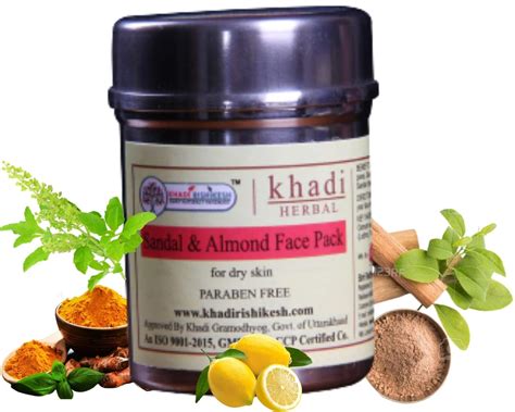 Khadi Rishikesh Herbal 100% Ayurveda Sandal & Almond Anti-Pigmentation ...