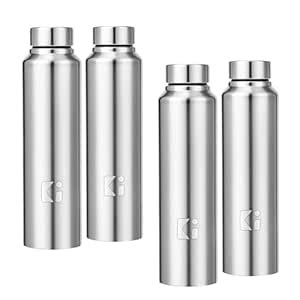 Kuber Industries (Pack of 4) Water Bottle | Stainless Steel Fridge ...