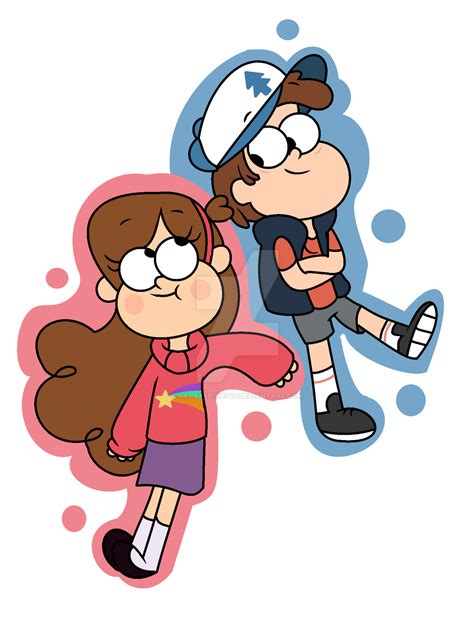 Mabel and Dipper by GalaxyPixies45 on DeviantArt