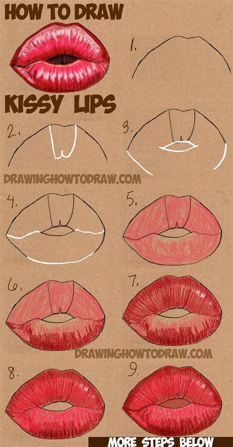 Easy Drawing Of Lips Step By | Lipstutorial.org