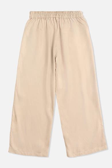 Buy Girls Beige Solid Trousers Online - 39680720 | Allen Solly