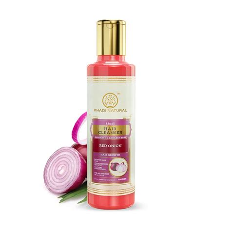 Buy KHADI NATURAL Ayurvedic Red Onion Cleanser/Shampoo Sulphate Paraben ...