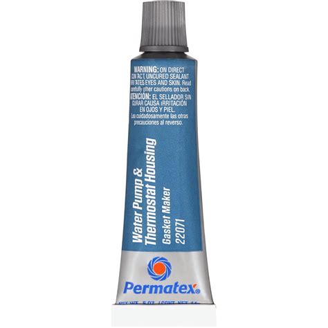 Permatex 22071 Water Pump and Thermostat RTV Silicone Gasket, 0.5 oz ...