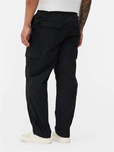 Men's Black Utility Cargo Pants | Primark