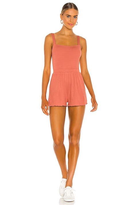 Lovers and Friends Phoenix Romper in Rust | REVOLVE