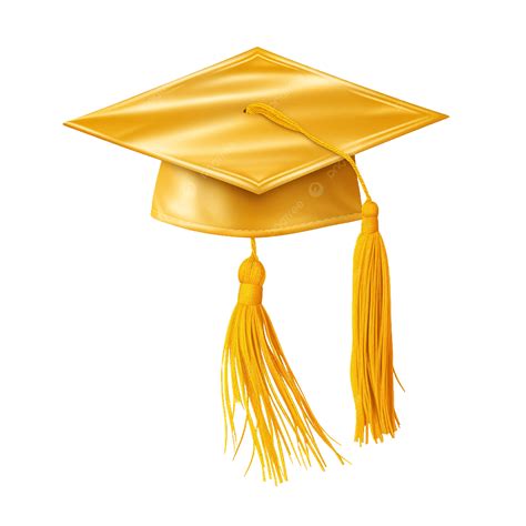 Gold Graduation Hat With Tassel On A Transparent Background, Graduation ...