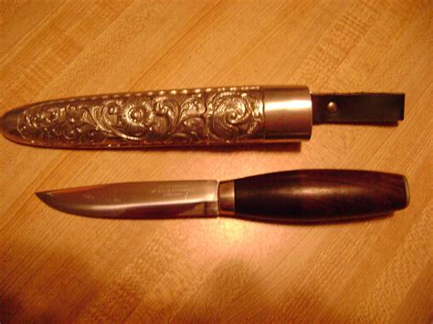 Vintage Helle Fabrikker Norway Scandinavian Puukko Knife With Engraved ...