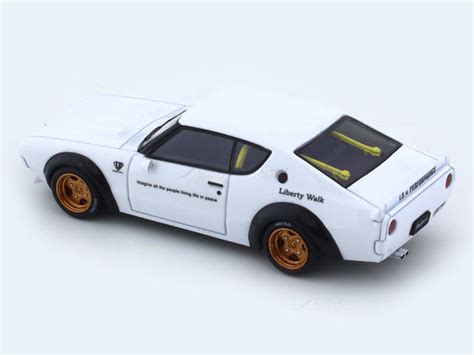 Nissan Skyline 2000 GT-R KPGC10 white 1:64 Time Micro diecast scale ...