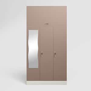 GODREJ INTERIO Slimline 3 Door Steel Almirah (Alpine White and ...