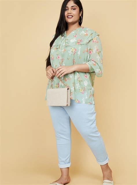 Buy Women Printed Full Sleeves Shirt Style Top Online at just Rs. 899.0 ...