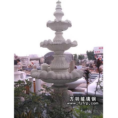 HP169大型广场喷泉雕塑定做 小区喷泉花盆厂家直销 - 方圳玻璃钢