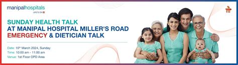 Health Talk- Emergency and Dietician - Manipal Hospital Miller’s Road