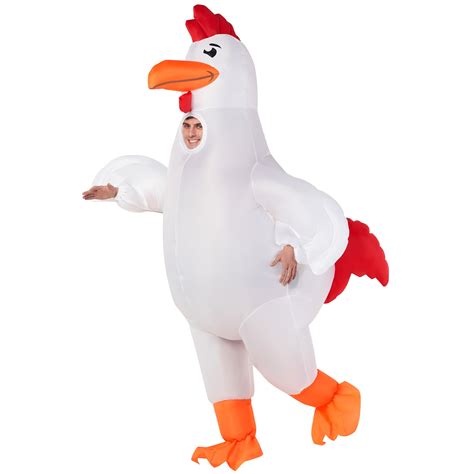 Amazon.com: Morph Inflatable Chicken Costume Adult, Chicken Suit ...