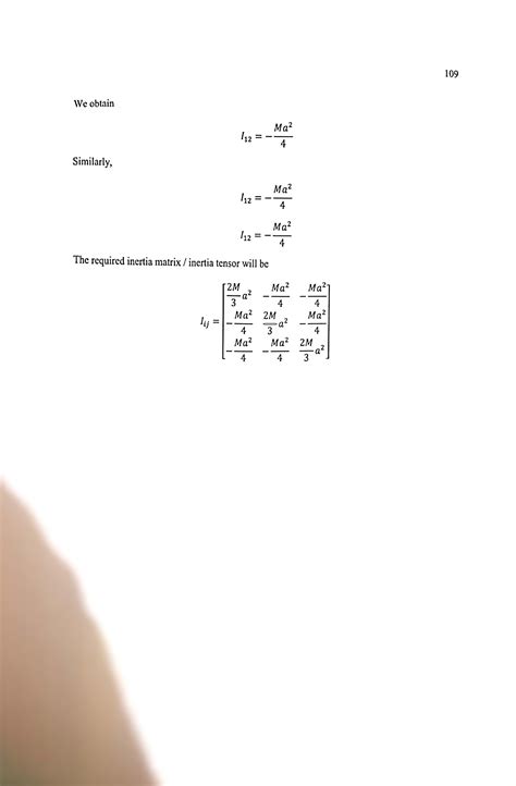 Inertia Tensor Matrix Example 的图像结果