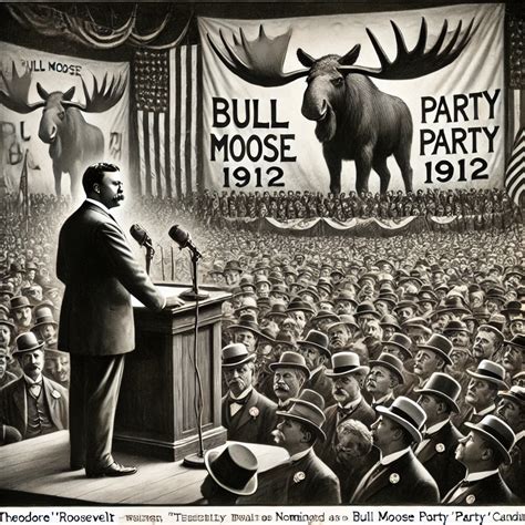Teddy Roosevelt Nominated as Bull Moose Candidate – This Day in History