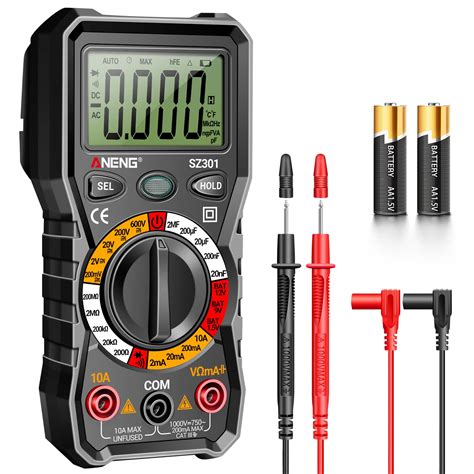 Buy Digital Multimeter with Case,DC AC Voltmeter,Ohm Volt Amp Meter ...