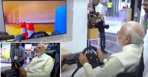 PM Modi Remotely Drives A Car in Sweden From Delhi to Demonstrate 5G ...
