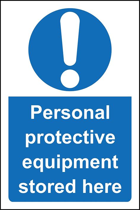 Buy Personal protective equipment PPE stored here safety sign - Self ...