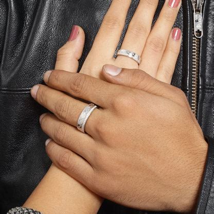 Wave & Braid Band Ring for Men & Women – 925 Sterling Silver Rhodium P