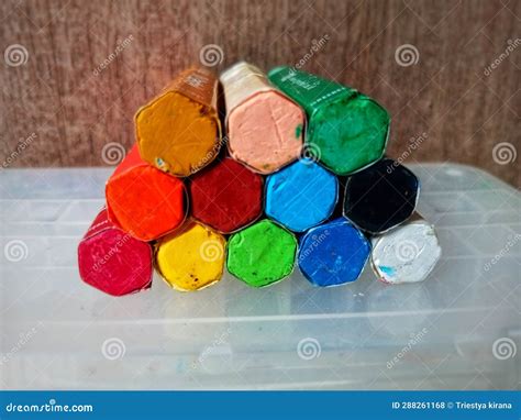 Colorful Oil pastel crayon stock photo. Image of colorful - 288261168