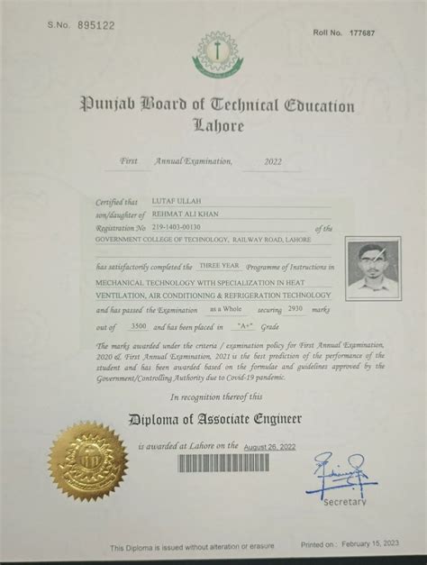 I'm excited to share that I have successfully completed my Diploma of Associate Engineer (DAE ...