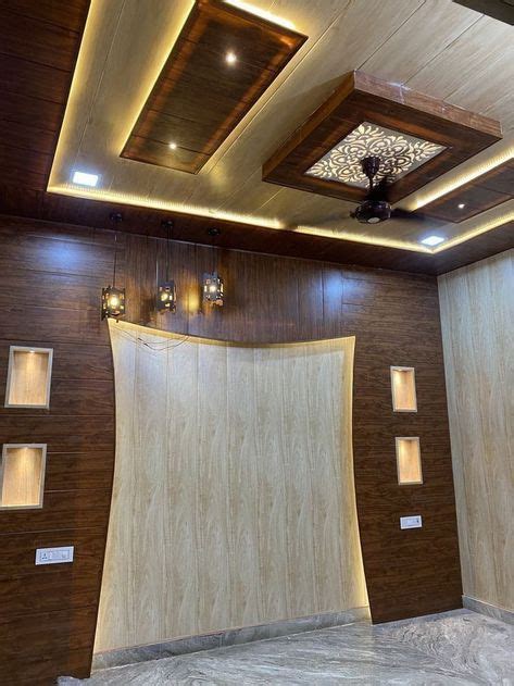 Image result for PVC Cladding Ceiling Reception Area Design