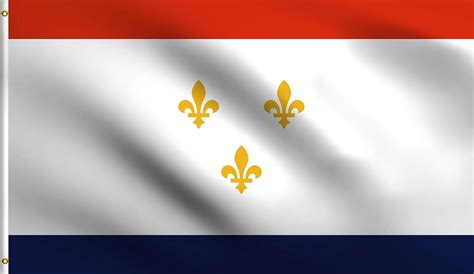 City of New Orleans Flag 2X3 ft ,100% Polyester Flag UV Resistant ...