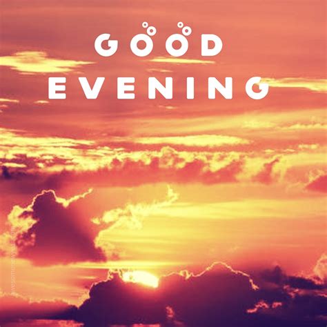 good evening images with quotes