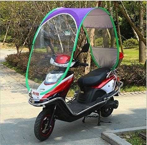 KWAN Motorcycle Canopy Motorbike Roof Motor Bicycle Sun Visor Shade ...