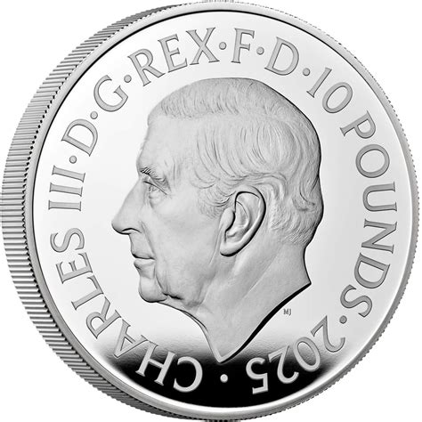 10 Pounds - Charles III (John Lennon; Silver Proof) - Vereinigtes ...