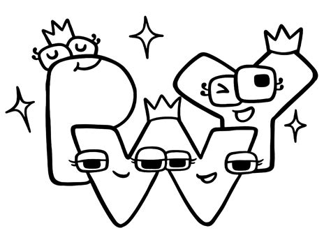 Alphabet Lore coloring pages - ColoringLib