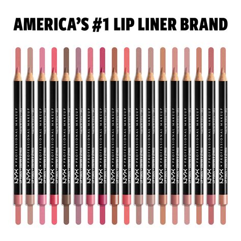 NYX PROFESSIONAL MAKEUP Slim Lip Pencil, Long-Lasting Creamy Lip Liner ...