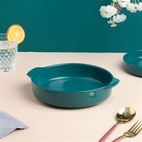 Teal Baking Pot with Handle Online - Premium Baking Dish | Nestasia