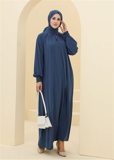 SARA ZIPPER ABAYA | TEAL