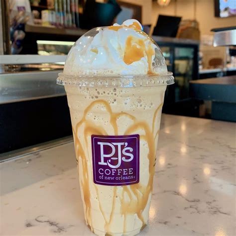 PJ's Coffee menu in McAllen, Texas, USA