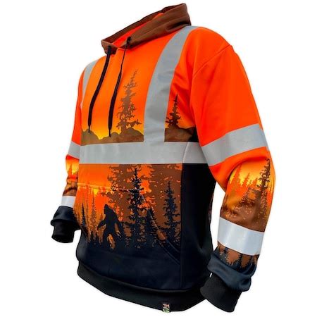 Safetyshirtz SS360 Wildland Sasquatch Class 3 Hoodie, Safety Orange, XL ...