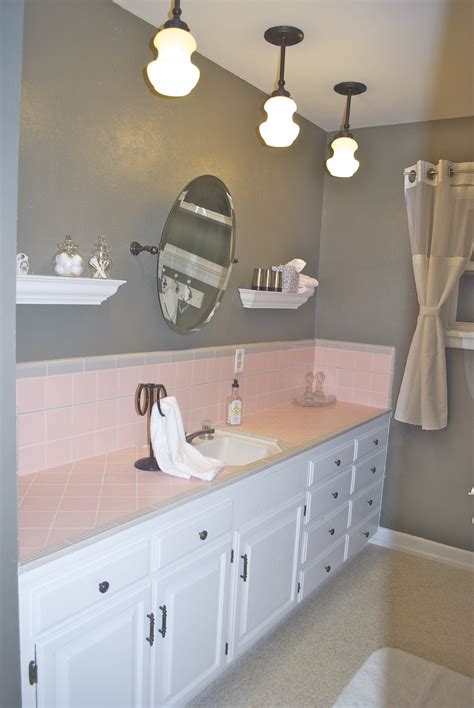 Embracing Pink Tile in Bathroom Makeover
