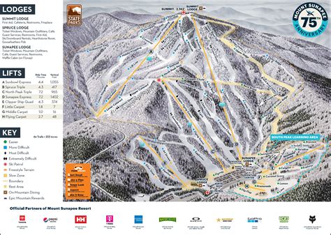 2023-24 Mt. Sunapee Trail Map - New England Ski Map Database ...